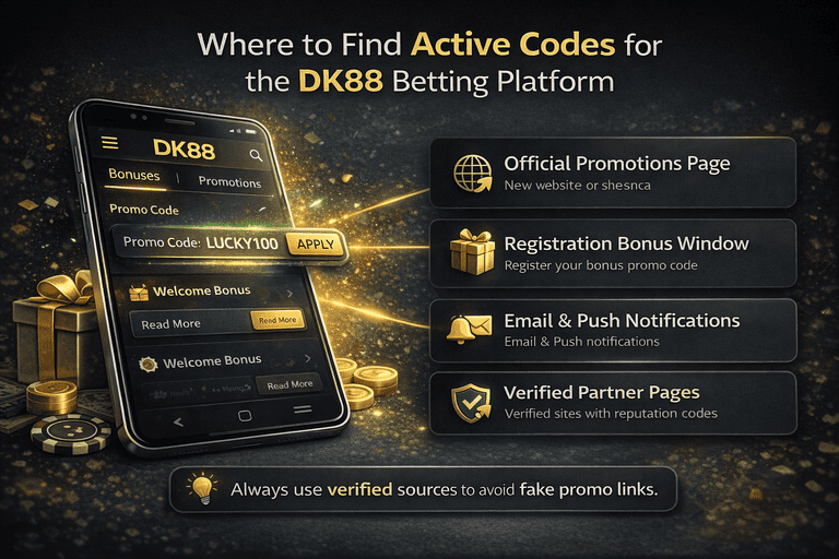 Di mana untuk mencari kod promo yang sah untuk laman Dashking88 melalui bahagian promo rasmi, pemberitahuan akaun, halaman rakan kongsi dan mesej kempen langsung